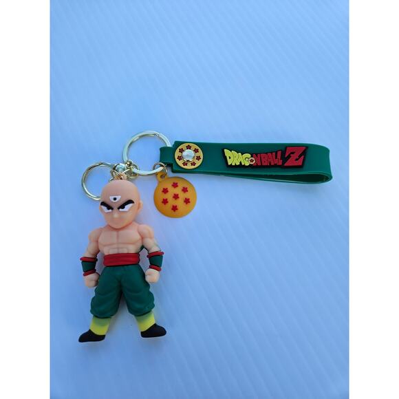 Dragon Ball Z Keychain – Tien Shinhan w/ 6-Star Dragon Ball & Logo Strap - Picture 1 of 4